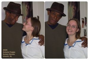 Two shots of Ilana with Antonio Fargas in 2005.